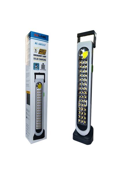 ROZIA 45 Ledli Solar Enerjili Acil Durum Şarjlı Işığı Standlı Işıldak Ruilang...