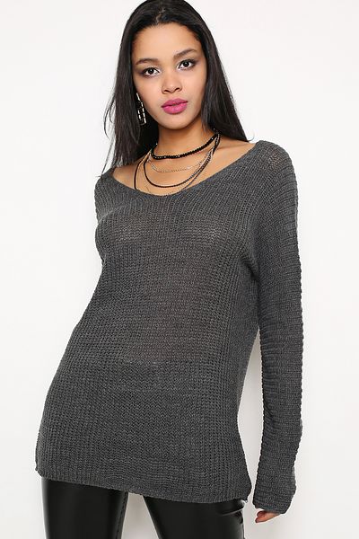 AVORWE Thessaloniki Knit Front Back V-Neck Sweater