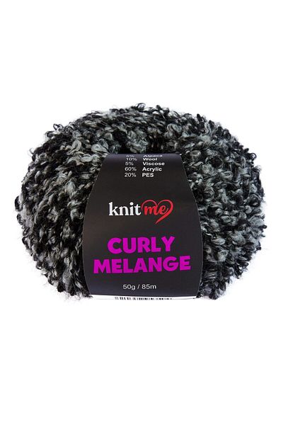 knitme 10 Κομμάτια Πλεκτό Curly Melange KCM54