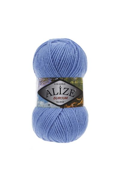 Alize 5 Pieces Burcum Classic Hand Knitting Yarn Purple 289