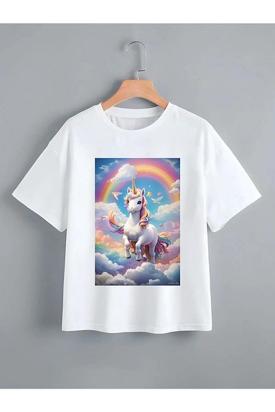 Pisa Art детска тениска с щампа на еднорог