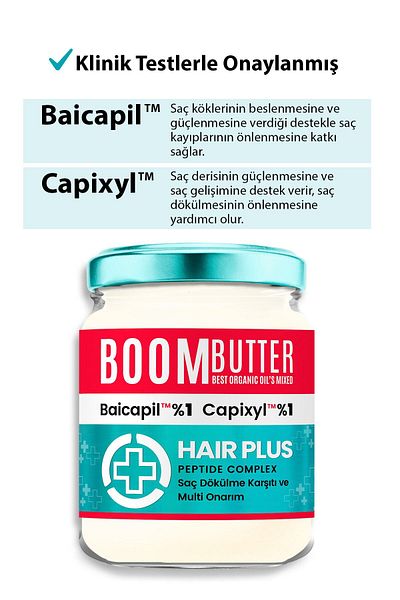 BOOM BUTTER Plus Anti-Shedding 1% Baicapil 1% Capixyl Nourishing Hair Care Oil 190 ml