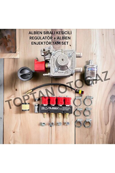 ALBİEN SIRALI KESİCİLİ REGÜLATÖR + ALBİEN ENJEKTÖR TAM SET HEDİYELİ ATİKER UY...
