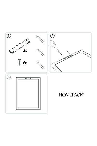 HOMEPACK Tekli Çerçeveli Yatay Tablo Modern Poster Tablo TK/428