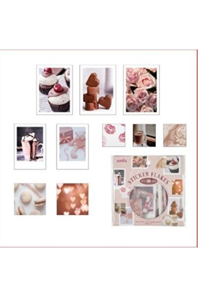 Concord Amifa Japon Doğal Fotoğraf Mühür Sticker Çıkartma Love 30 Parça