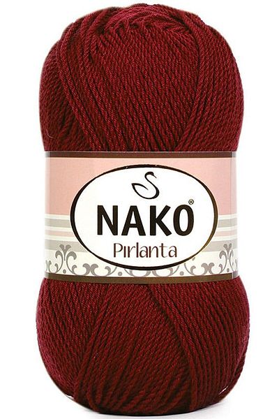 NAKO Diamond Amigurumi Πλεκτό νήμα χειρός 5 Συσκευασία Σκούρο Κόκκινο 1175
