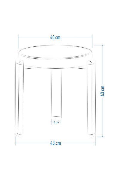 VİLİNZE Teras Siyah Metal Ayak İstiflenebilir Mutfak-Balkon Taburesi (4 Adet)