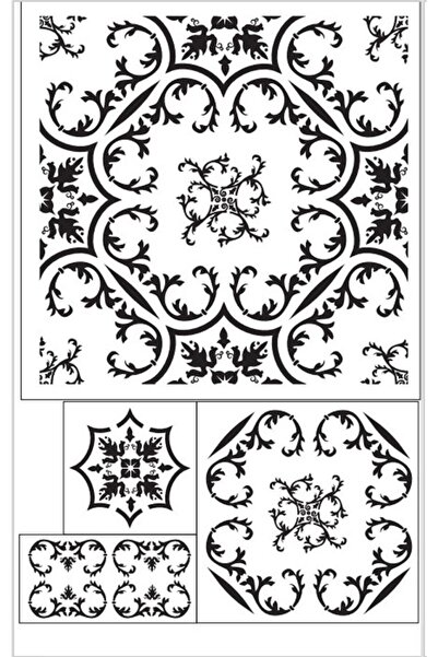 Buhobi Cadence Stencil Template Set of 4 Model-14