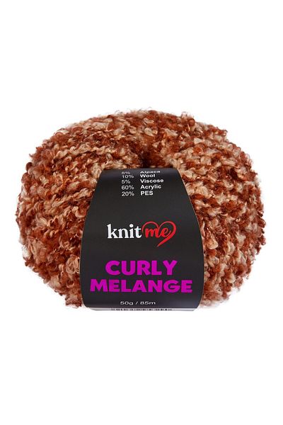 knitme 10 Κομμάτια Πλεκτό Curly Melange KCM51