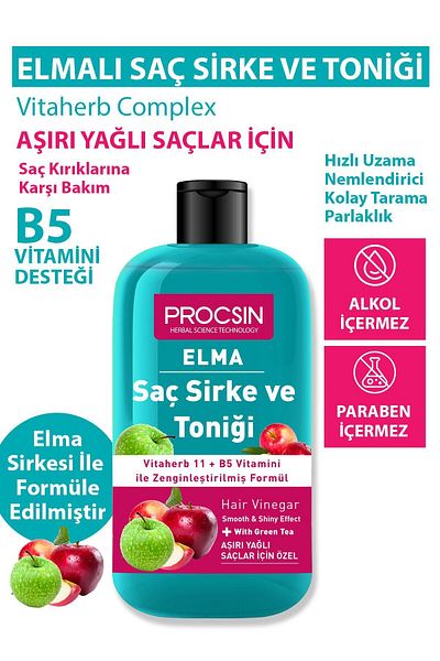 PROCSIN Anti-Extreme Oil Apple Hair Vinegar and Tonic 250 ml