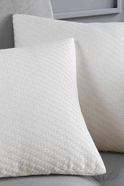 Znp Home Husa de perna decorativa naturală 2 piese Husa de perna 100% bumbac 44x44 cm