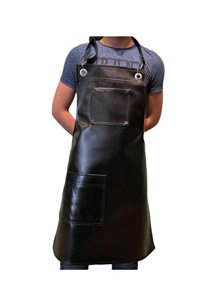 ÖNLÜK SEPETİ Leather Special Pocketed Strap Chef Cafe Restaurant Apron