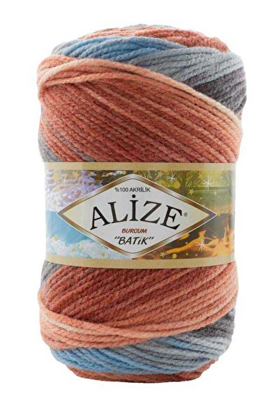 Alize 5 Pieces Burcum Batik Hand Knitting Yarn 7922