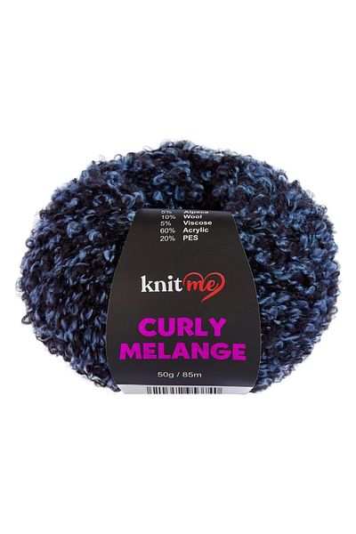 knitme 10 Κομμάτια Πλεκτό Curly Melange KCM55