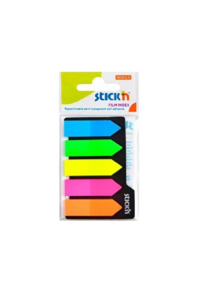 Gıpta Stıckn 45x12 Neon 5 Culori Ok Marcaj de film 25yp