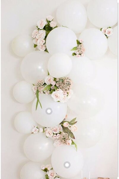 Generic Brand Star Pastel White Balloon Set 20 Pieces