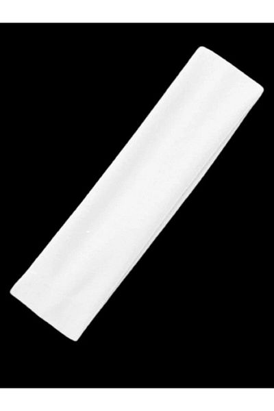 MAZEN Multi-Purpose Combed Cotton Athlete Headband Hair Head Bandana Yoga Sweat Band Unisex White