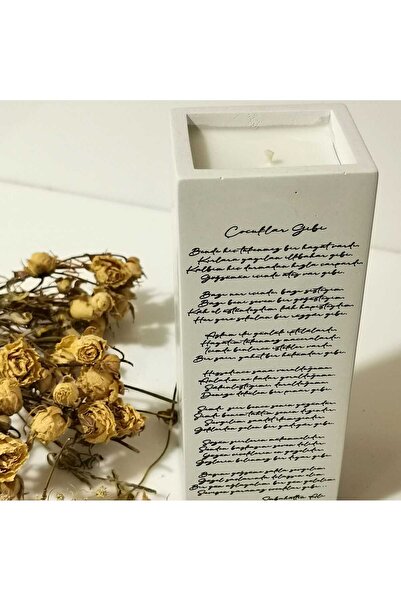 The Lucid Lab Çocuklar Gibi Şiir Beton Mum