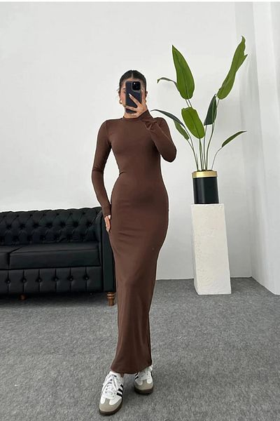 World Fashion Trends Μακρυμάνικο Maxi Φόρεμα Hailey
