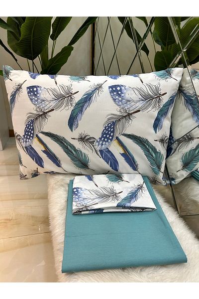 Özcan Ev Tekstil Set de perne pentru cearșaf de pat Life