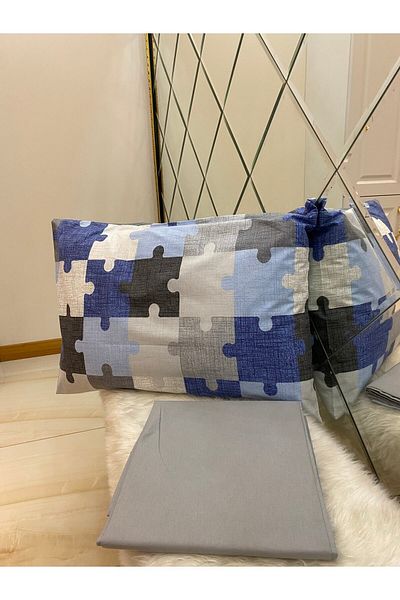 Özcan Ev Tekstil Ranforce Elastic Sheet Pillow Set 100% Cotton