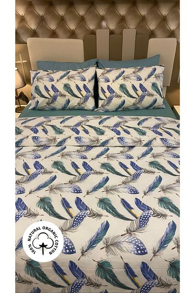 Özcan Ev Tekstil 100% Cotton Single Duvet Cover Set