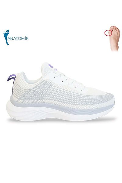 Jump 1812-29828 Tricotaj cu talpă anatomică, țesătură, pantofi de mers și alergare - NKT01812-WHITE-36