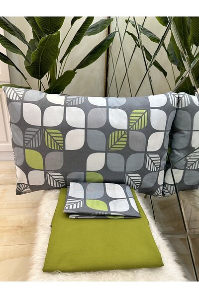 micoton Life Single Sheet Pillow Set Green