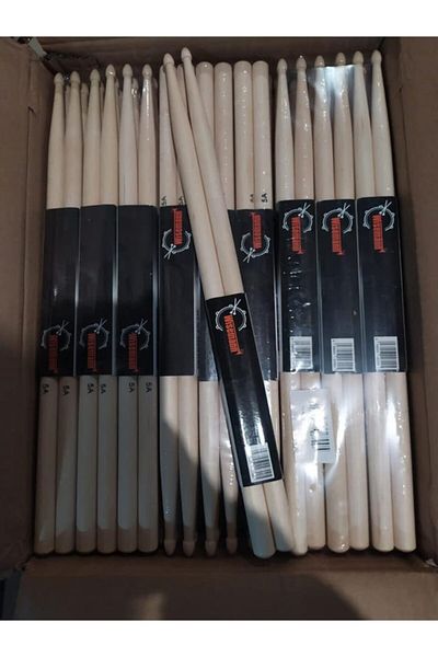 WISEMANN 12 Pairs 5a Model Wooden Drum and Snare Drum - 12 Pairs - 1 Deck