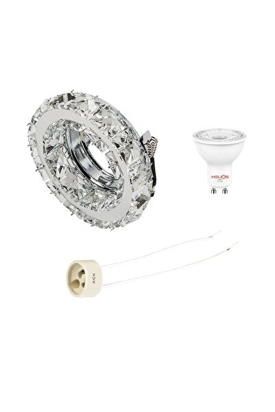 Cata Ct 6584 Berfin Kristal Cam Spot Kasası (takım Halindedir) 7w Ampül Ve Duy