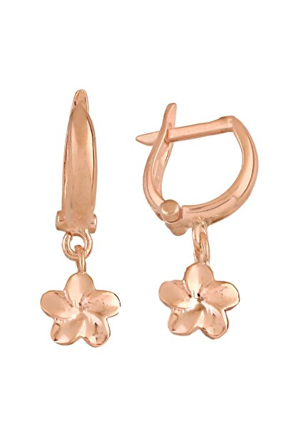 Argentum Concept 925 Ayar Gümüş Çiçek Figürlü Rose Küpe - K014901