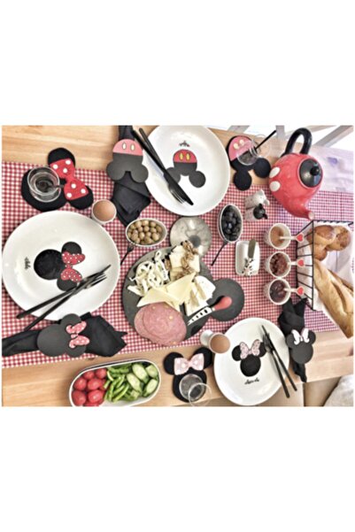 Sister Home Design Mickey Mouse Peçete Halkası & Peçete Yüzüğü 2'li