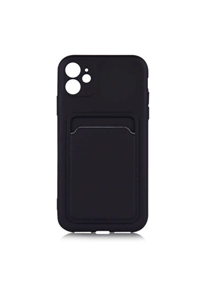 Nezih Case Apple Iphone 12 Uyumlu Kadife Cüzdan Kılıf ??siyah