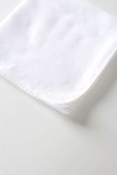 Beyaz İnci Bone White Stitched Inner Cheesecloth with White Edges