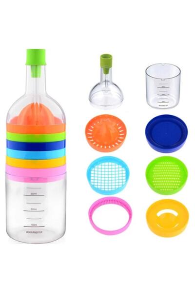 hitteknoloji Mutfak Seti Huni  Yumurta Ayırıcı Limon Sıkıcı 8 Parça