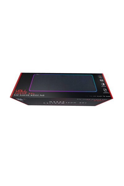 VOLL ARENA V1 Büyük Rgb 800X300Mm Gaming Oyuncu Gamer Mousepad Parlak Işıklı Xxl 4mm