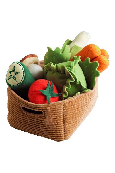 IKEA 14 Parça Çok Renkli Yumuşak Oyuncak 14 Parça Sebze Seti Çocuk Oyuncak