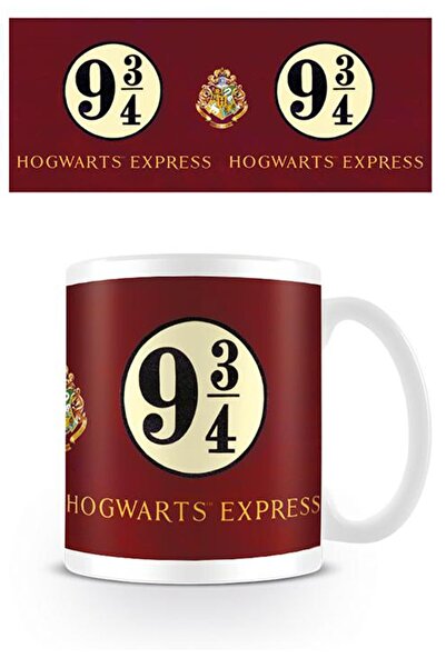 Genel Markalar Hogwarts Express Baskılı Seramik Beyaz Kupa