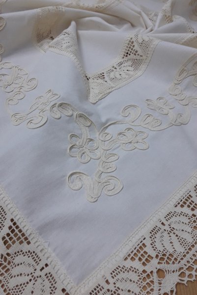 bohemian buldan Natural Lace Embroidered Buldan Woven Square Tablecloth