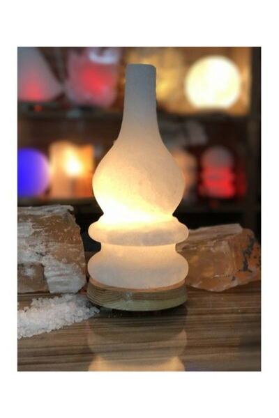 ÇANKIRI KAYA TUZU TUZLAMBASI Gaz Lambası Model Beyaz