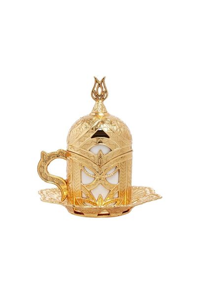 BAZAAR 4 كوب قهوة شهزاد بزخارف عثمانية