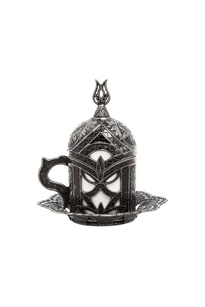 BAZAAR 4 كوب قهوة شهزاد بزخارف عثمانية