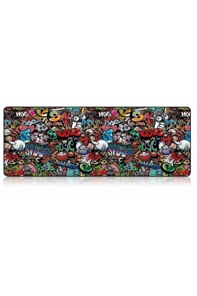 sgeteknoloji Paint 90 X 40 Cm Mouse Pad Anti-alunecare cusut