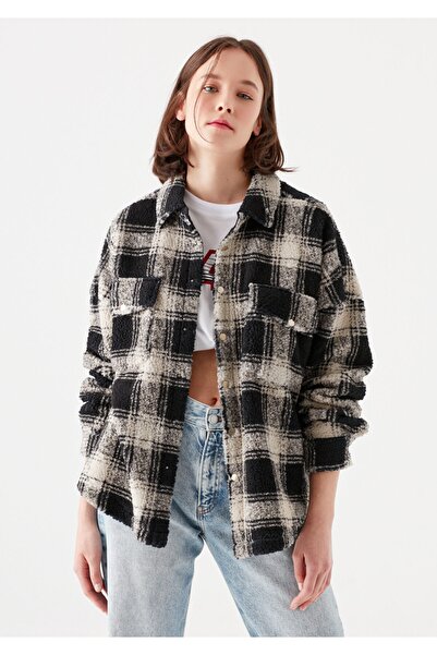 Mavi Siyah Kareli Gömlek