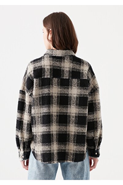 Mavi Siyah Kareli Gömlek