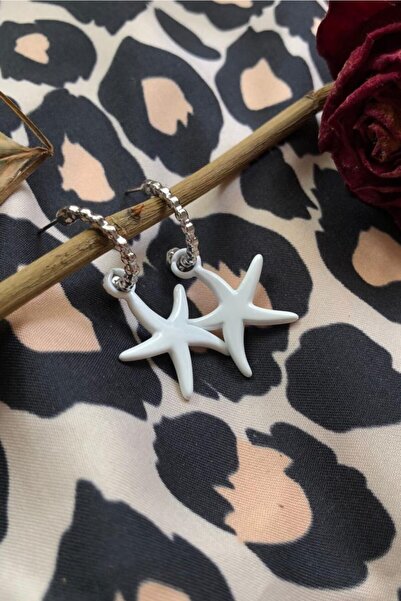 Leerybee Bright White Color Antiallergic Star Earrings