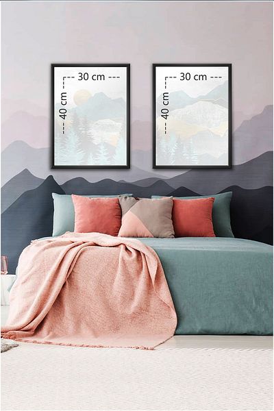 ÖZCANLAR ÇERÇEVE Özcanlar Decoration Multiple Frames Prints Print Set Home Decor Bedroom