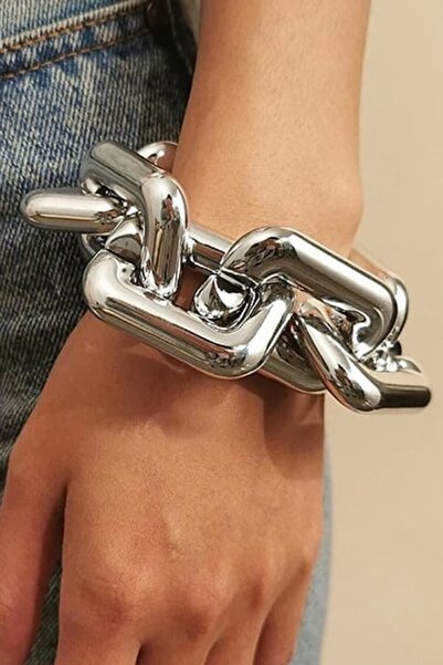 ESUSO سوار نسائي كبير مربع كبير مطلي بالأكريليك