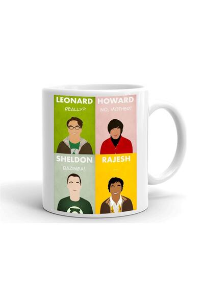 Genel Markalar Beyaz The Big Bang Theory Baskılı Seramik Kupa