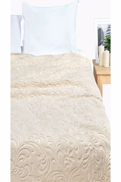 ATLASS HOME Milky Brown Spring Double Blanket